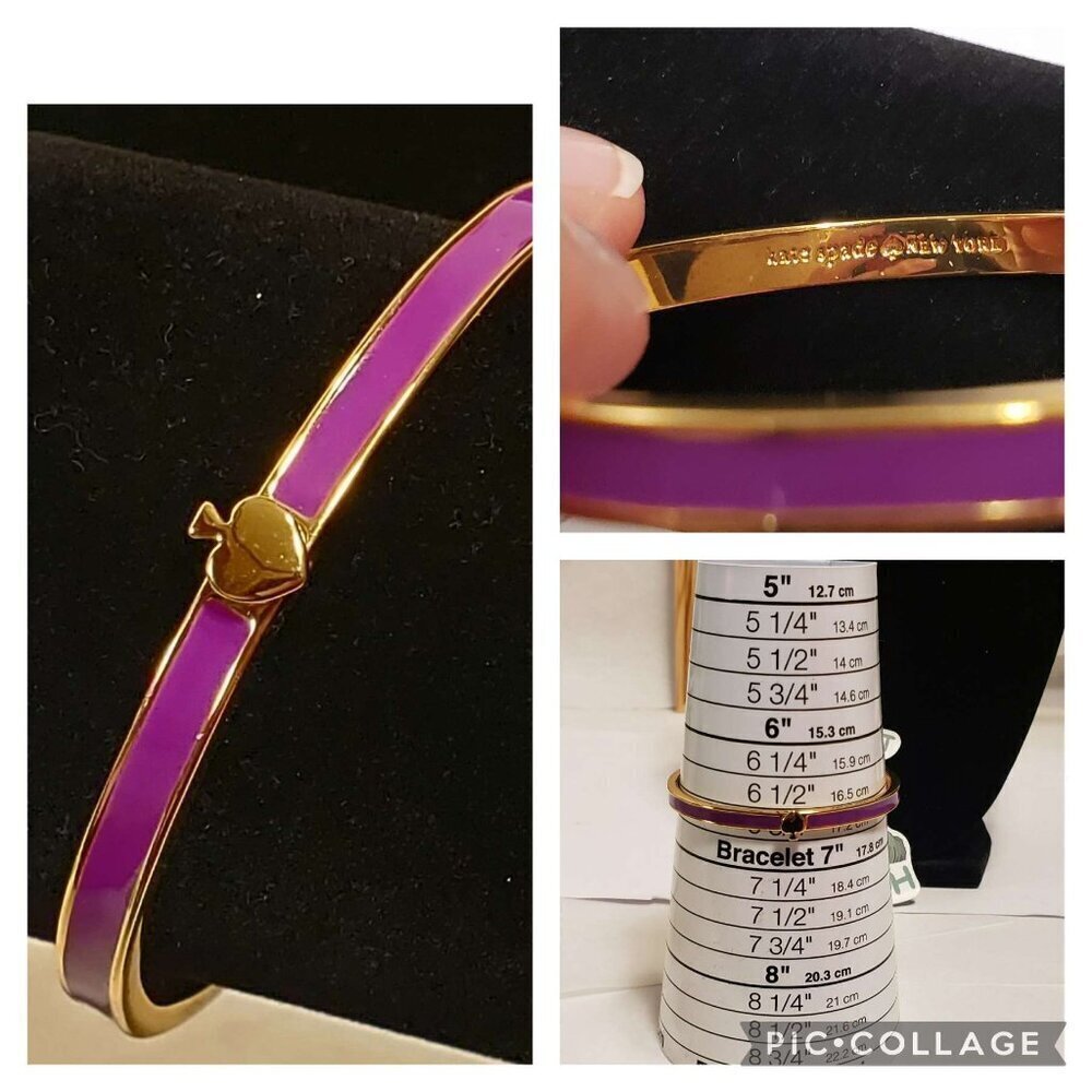 Kate Spade Purple Enamel Hinge Bracelet